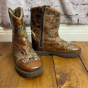 Shyanne Toddler girls square toe western boots size 8D